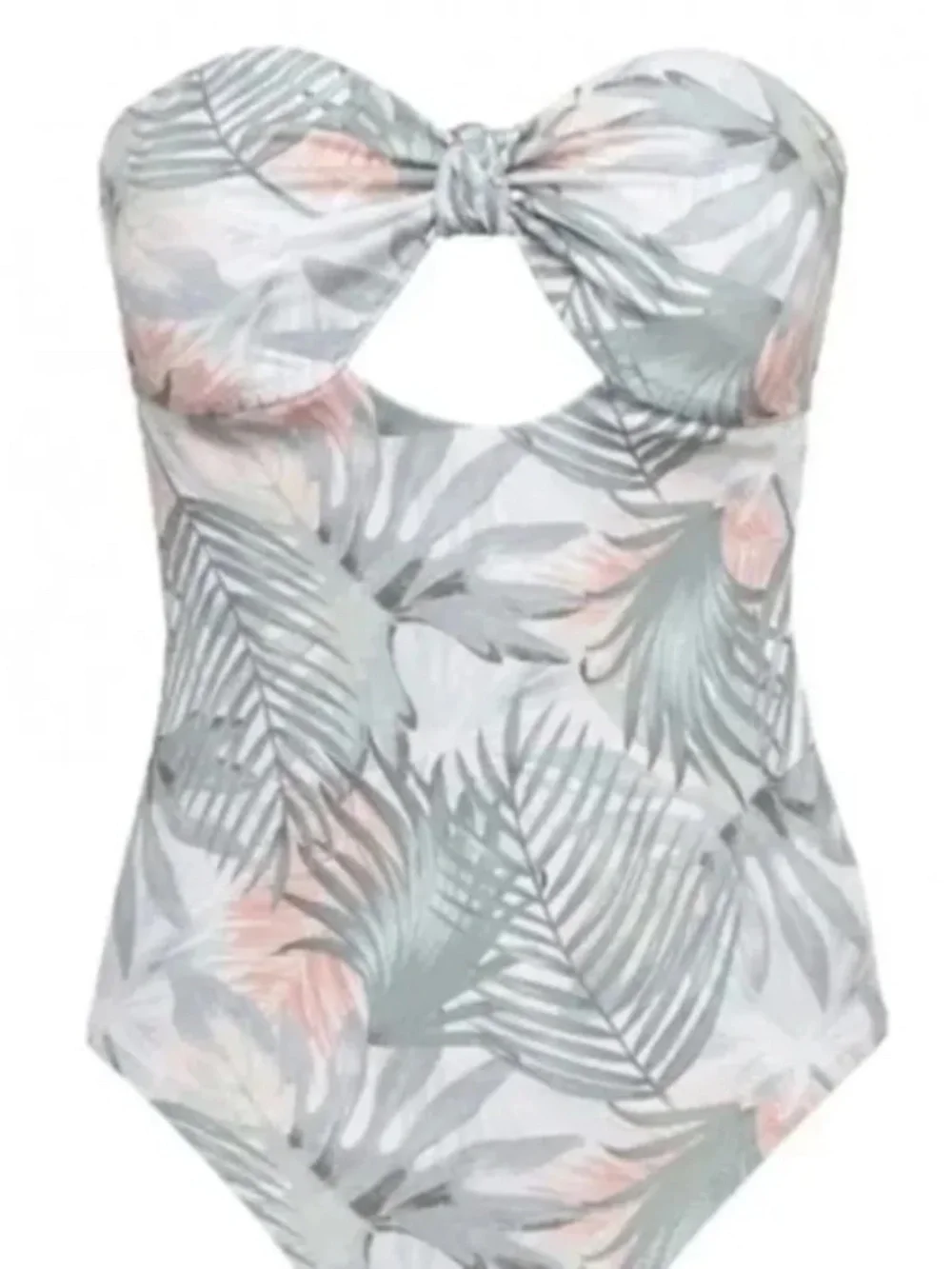 Eberjey Lulu Palmera Tropical Leaf One Piece Cutout Swimsuit Size Small